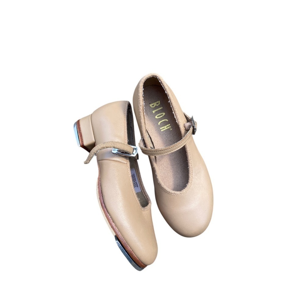 Bloch Kids Tan Tap Shoes size 10.5